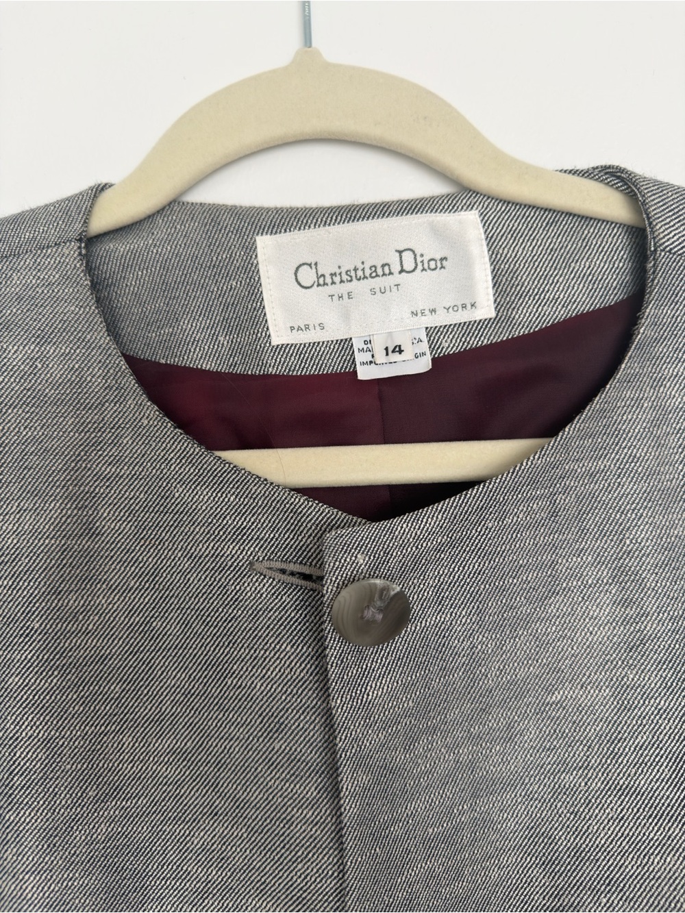 Vintage Dior Women's Silver Jacket - Picture 4 of 5